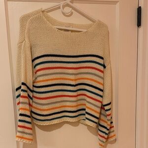 Rip Curl Multicolor Striped Crew Neck Sweater